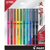 image:imagePILOT Precise V5 Stick Liquid Ink Rolling Ball Stick Pens Extra Fine Point 05mm Assorted Ink Colors 10Pack 12562