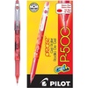 image:imagePilot Precise P500 Gel Ink Rolling Ball Stick Pens Marbled Barrel Extra Fine Point 05 mm Red Pack of 12
