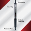 image:imagePilot Precise V5 RT Refillable amp Retractable Rollerball Pens Extra Fine Point Pens 05 mm Red Pack of 2  Ideal for School Journaling amp Office Writing2 Count Pack of 1