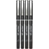 image:imagePilot Precise V5 Stick Liquid Ink Rolling Ball Stick Pens Extra Fine Point 05mm Black Ink Pens 4Pack