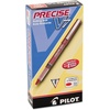 image:imagePilot Precise V7 Capped Liquid Ink Rollerball Pens Fine Point 07 mm Black Ink Pens Pack of 12  Ideal for School Journaling amp Office WritingRed