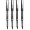 image:imagePilot Precise V7 Capped Liquid Ink Rollerball Pens Fine Point 07 mm Black Ink Pens Pack of 4  Ideal for School Journaling amp Office Writing