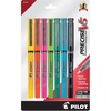 image:imagePILOT Precise V5 Stick Liquid Ink Rolling Ball Stick Pens Extra Fine Point 05mm Assorted Ink Colors 7Pack 31887