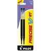 image:imagePilot Precise V7 RT Liquid Ink Refills Extra Fine Point 07 mm Blue Pack of 2Black