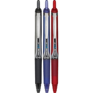 image:imagePILOT Precise V7 RT Refillable amp Retractable Liquid Ink Rolling Ball Pens Fine Point 07mm Black Ink 3Pack 26058BlackBlueRed