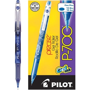 image:imagePilot Precise P700 Gel Ink Rolling Ball Stick Pens Fine Point 07mm Blue Ink Pens 12PackBlue