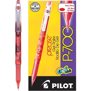 image:imagePilot Precise P700 Gel Ink Rolling Ball Stick Pens Fine Point 07mm Red Ink Pens 1Pack