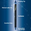 image:imagePilot FriXion Synergy Clicker Erasable Refillable Retractable Gel Ink Pens Extra Fine Point 05 mm Pack of 8 Black FriXion Erasable Pens 05  Ideal for School amp Office WritingNavy