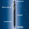 image:imagePilot FriXion Synergy Clicker Erasable Refillable Retractable Gel Ink Pens Extra Fine Point 05 mm Pack of 8 Black FriXion Erasable Pens 05  Ideal for School amp Office WritingBlack