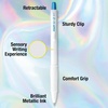 image:imagePilot G2 Edge White Assorted Metallic Inks Premium Gel Roller Pens Sensory Writing Experience 6ct box Fine Point 07 mm