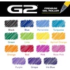 image:imagePilot G2 Premium Gel Roller Pens Rainbow Gel Pens G2 Rainbow Colors Pack 15 Pack Pouch Fine Point 07 mm AssortedAssorted 15