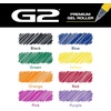 image:imagePilot G2 Premium Gel Roller Pens Rainbow Gel Pens G2 Rainbow Colors Pack 15 Pack Pouch Fine Point 07 mm AssortedAssorted 8