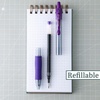 image:imagePilot G2 Premium Refillable and Retractable Rolling Ball Gel Pens Fine Point 07 mm Purple Ink Pens 12Pack