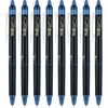 image:imagePilot FriXion Synergy Clicker Erasable Refillable Retractable Gel Ink Pens Extra Fine Point 05 mm Pack of 8 Black FriXion Erasable Pens 05  Ideal for School amp Office WritingNavy