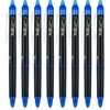 image:imagePilot FriXion Synergy Clicker Erasable Refillable Retractable Gel Ink Pens Extra Fine Point 05 mm Pack of 8 Black FriXion Erasable Pens 05  Ideal for School amp Office WritingBlue