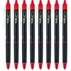 image:imagePilot FriXion Synergy Clicker Erasable Refillable Retractable Gel Ink Pens Extra Fine Point 05 mm Pack of 8 Black FriXion Erasable Pens 05  Ideal for School amp Office WritingRed