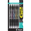 image:imagePilot G2 Premium Refillable and Retractable Rolling Ball Gel Pens Fine Point Fashion Collection 07 mm Black Ink Pens 5Pack5 Count Pack of 1