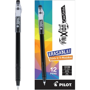 image:imagePilot FriXion ColorSticks Erasable Gel Ink Pens Fine Point 07 mm Blue Pack of 12 Erasable Pens  Ideal for School Journaling amp Office WritingBlack