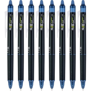image:imagePilot FriXion Synergy Clicker Erasable Refillable Retractable Gel Ink Pens Extra Fine Point 05 mm Pack of 8 Black FriXion Erasable Pens 05  Ideal for School amp Office WritingNavy
