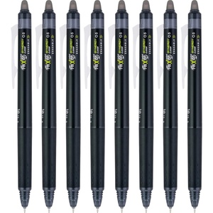 image:imagePilot FriXion Synergy Clicker Erasable Refillable Retractable Gel Ink Pens Extra Fine Point 05 mm Pack of 8 Black FriXion Erasable Pens 05  Ideal for School amp Office WritingBlack