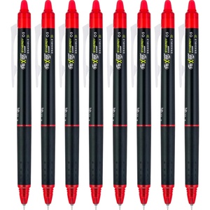 image:imagePilot FriXion Synergy Clicker Erasable Refillable Retractable Gel Ink Pens Extra Fine Point 05 mm Pack of 8 Black FriXion Erasable Pens 05  Ideal for School amp Office WritingRed