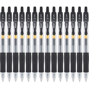 image:imagePilot G2 Premium Gel Roller Pens Extra Fine Point 05 mm Gel Pens Black Pack of 14  Ideal for School Journaling amp Office WritingBlack