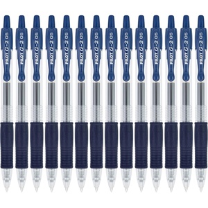 image:imagePilot G2 Premium Gel Roller Pens Extra Fine Point 05 mm Gel Pens Black Pack of 14  Ideal for School Journaling amp Office WritingNavy