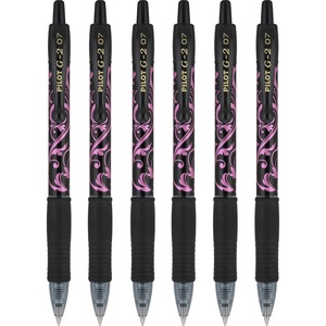 image:imagePilot G2 Premium Refillable and Retractable Rolling Ball Gel Pens Fine Point Fashion Collection 07 mm Black Ink Pens 5Pack1 Count Pack of 6