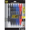 image:imagePILOT G2 Premium Gel Roller Pens 1 mm Pack of 14 Black Blue RedBusiness Ink Colors